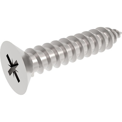 6 x 5/8 Pozi Self Tapping Screw CSK A2 S/S